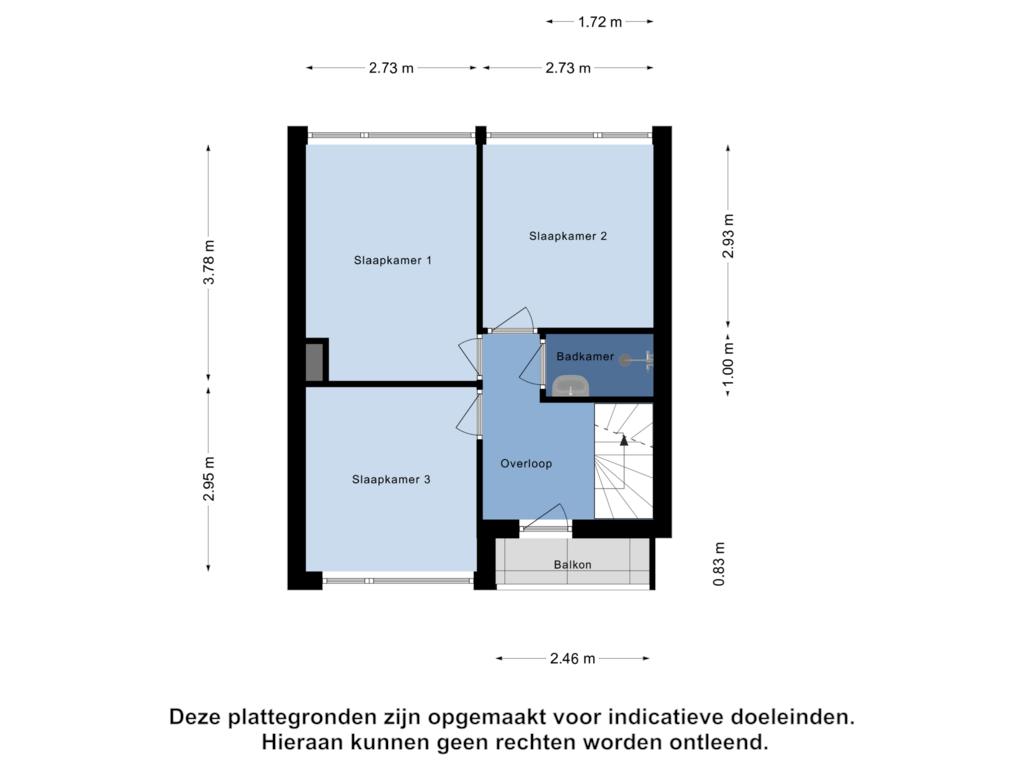 Bekijk plattegrond van Eerste Verdieping van Wilgenlaan 40