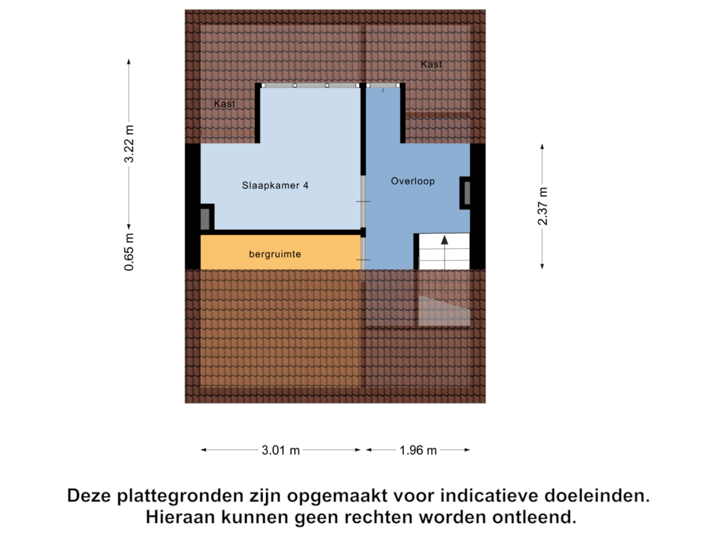 Bekijk plattegrond van Tweede Verdieping van Wilgenlaan 40