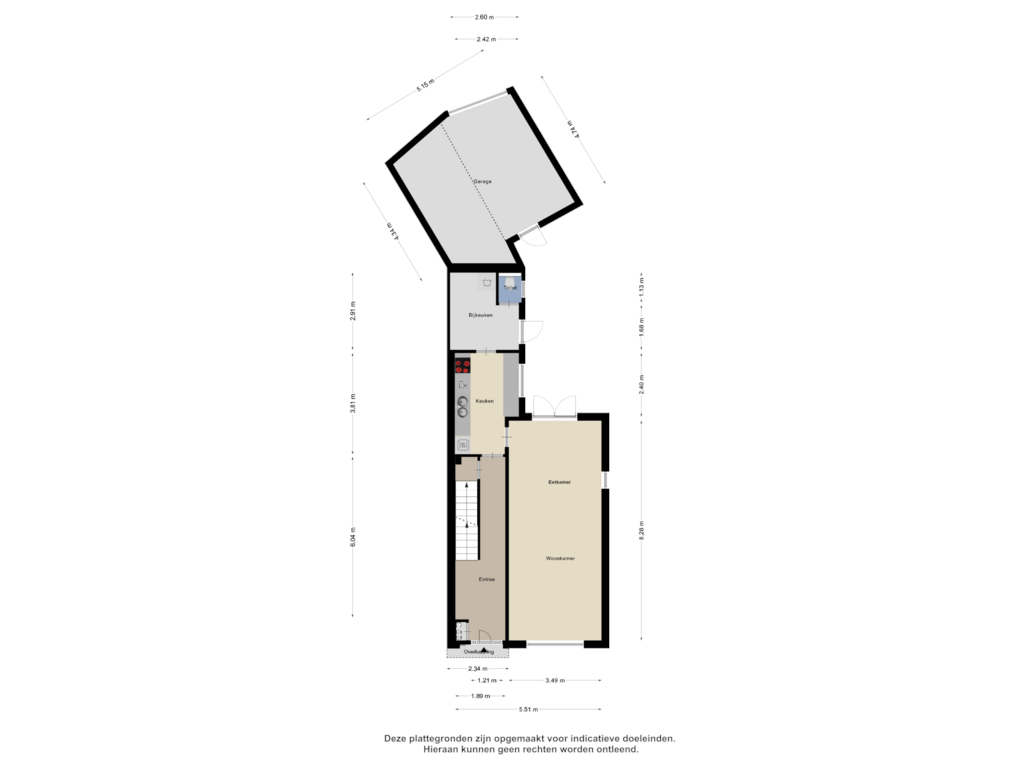 View floorplan of Begane Grond of Schouwbroekseweg 27