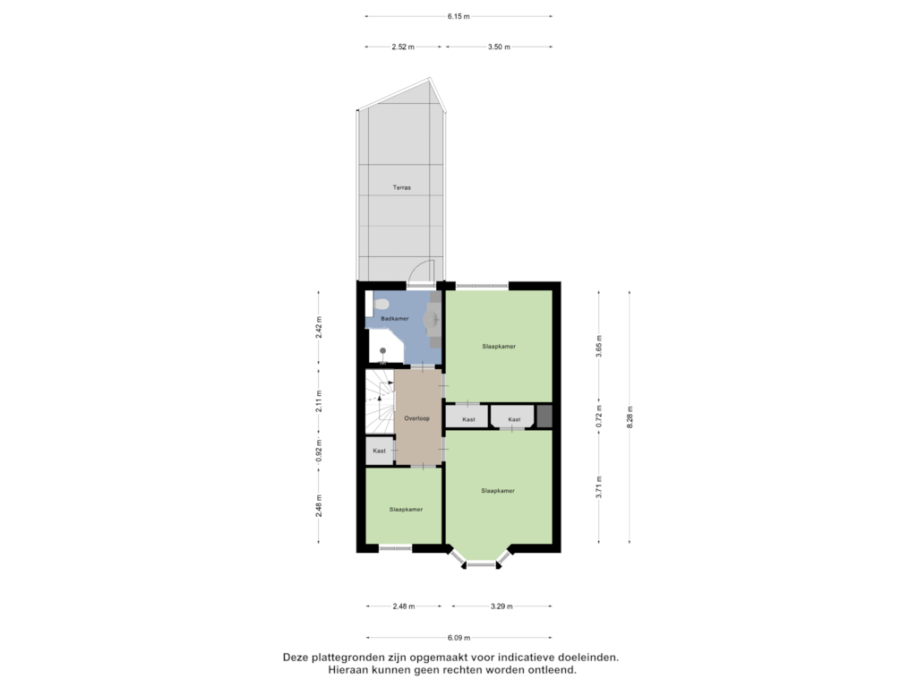 View floorplan of Eerste Verdieping of Schouwbroekseweg 27