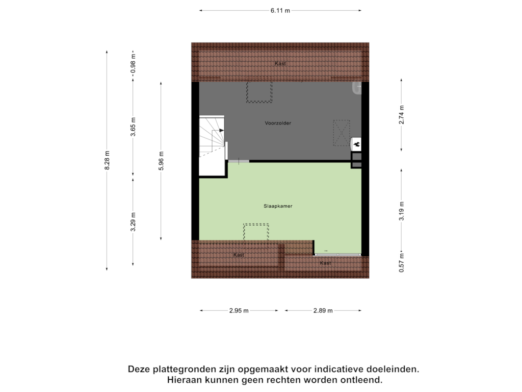 View floorplan of Tweede Verdieping of Schouwbroekseweg 27