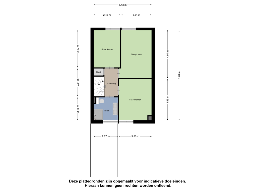 Bekijk plattegrond van Eerste verdieping van Ulriksholm 48