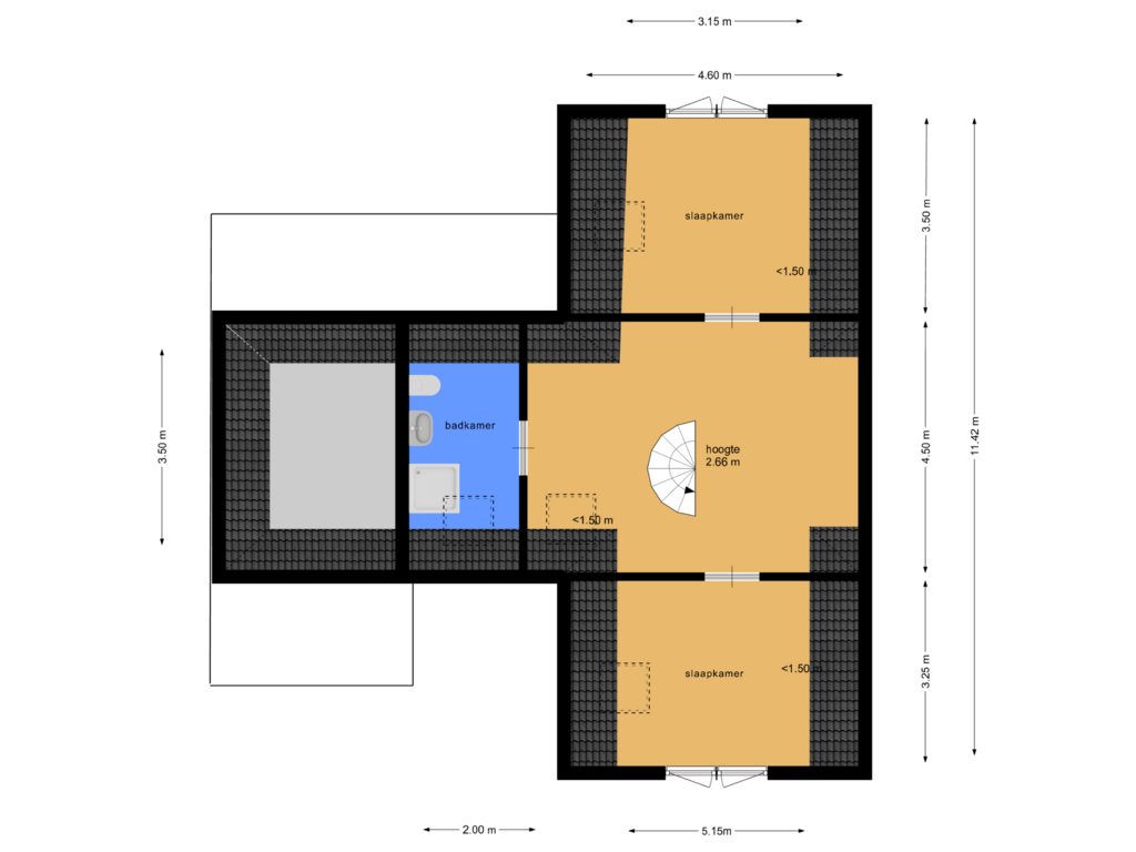 Bekijk plattegrond van etage van Melkpad 65