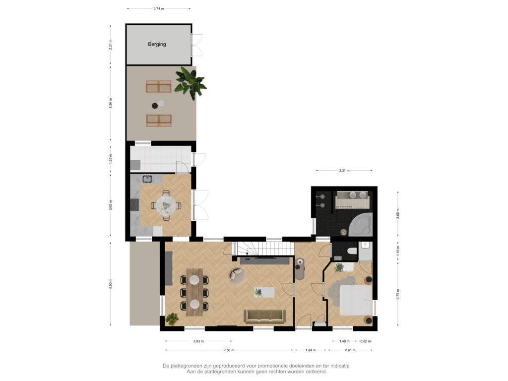 Bekijk plattegrond van Begane grond van Neerstraat 8