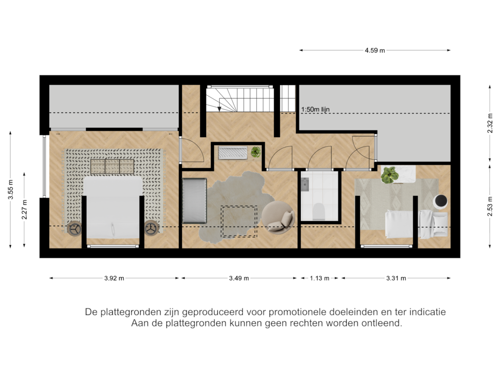 Bekijk plattegrond van Eerste verdieping van Neerstraat 8