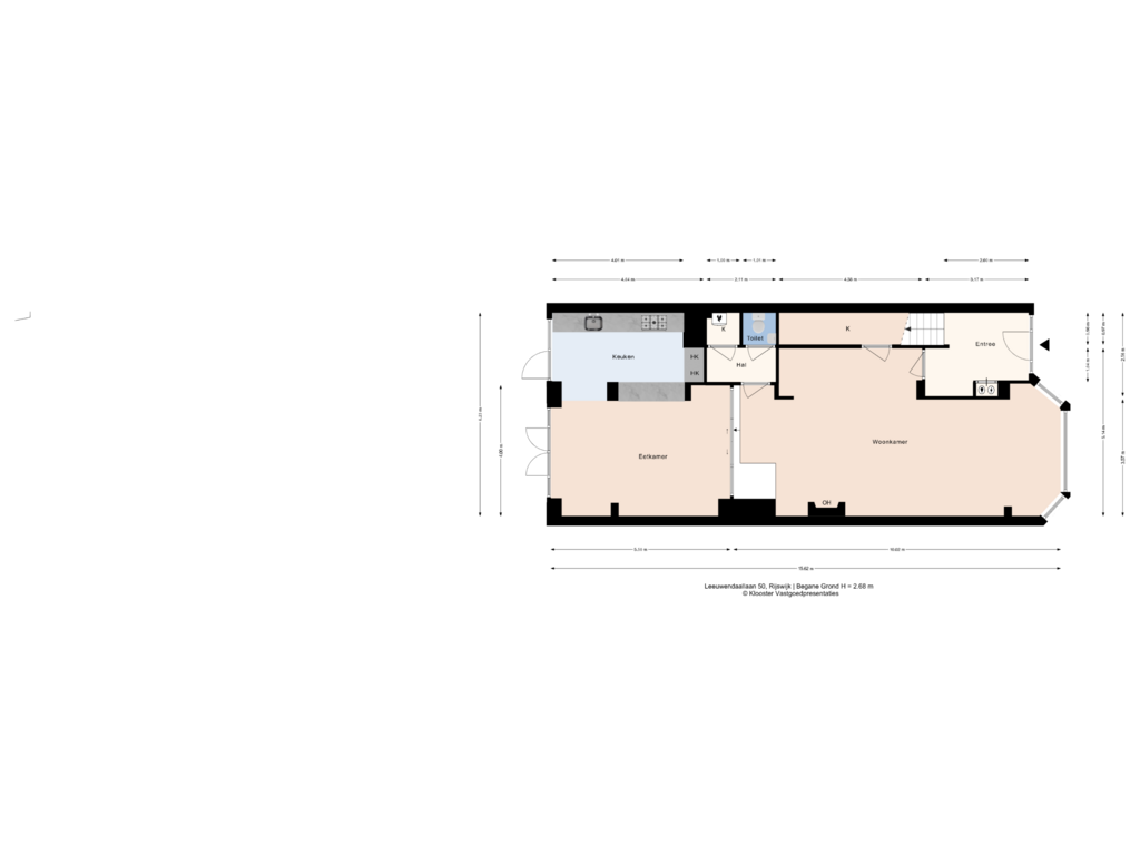 Bekijk plattegrond van Begane Grond van Leeuwendaallaan 50