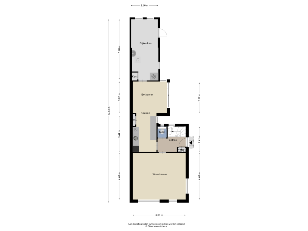 Bekijk plattegrond van Begane Grond van Frans van Mierisstraat 64