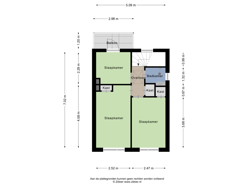 Bekijk plattegrond van Eerste Verdieping van Frans van Mierisstraat 64