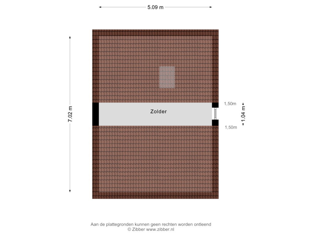 Bekijk plattegrond van Zolder van Frans van Mierisstraat 64