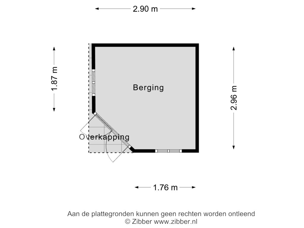 Bekijk plattegrond van Berging van Frans van Mierisstraat 64