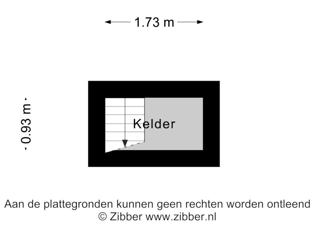 Bekijk plattegrond van Kelder van Frans van Mierisstraat 64