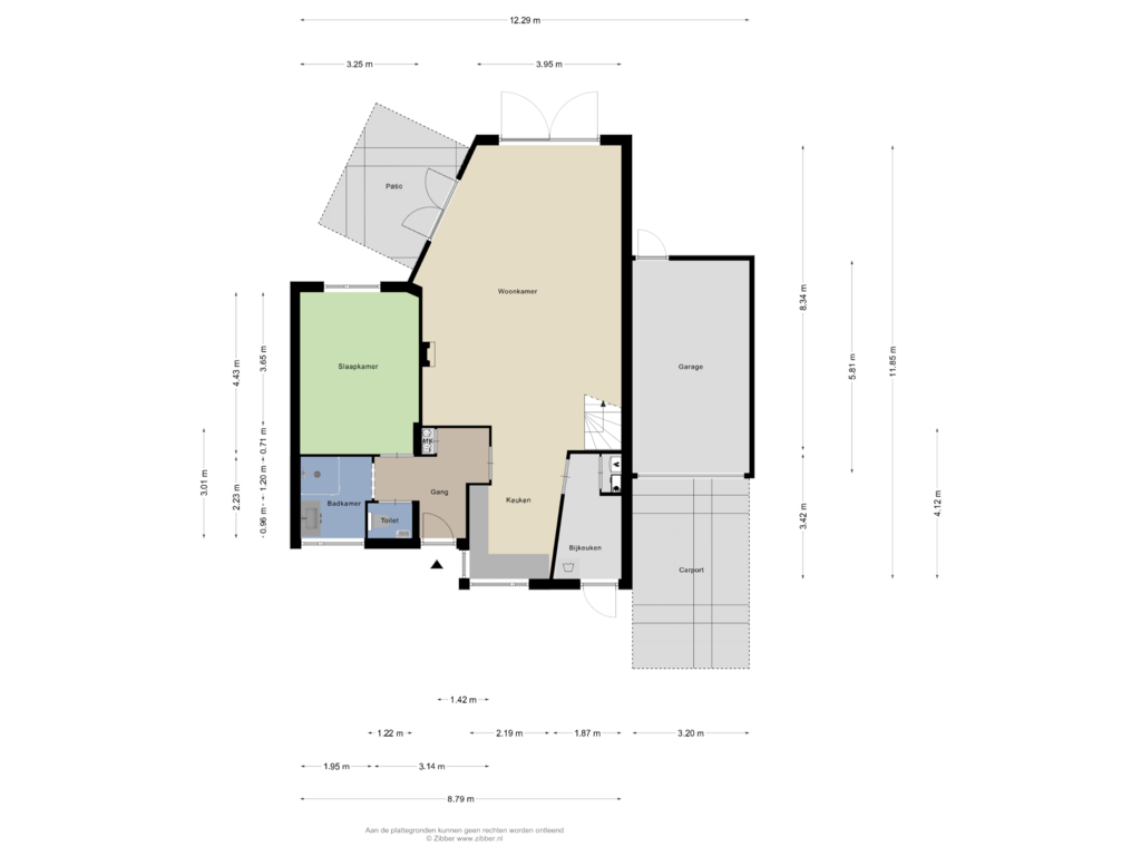 Bekijk plattegrond van Begane Grond van Veldzoom 17