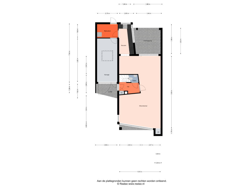 View floorplan of Begane grond of Belgradostraat 28