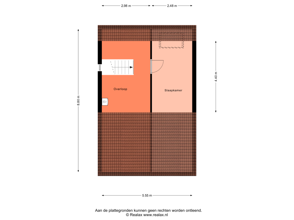 View floorplan of Verdieping 2 of Belgradostraat 28