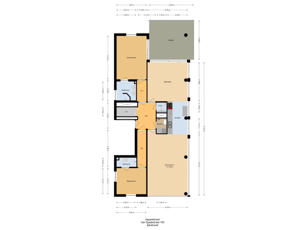 Bekijk plattegrond van Appartement van van Speijkstraat 193