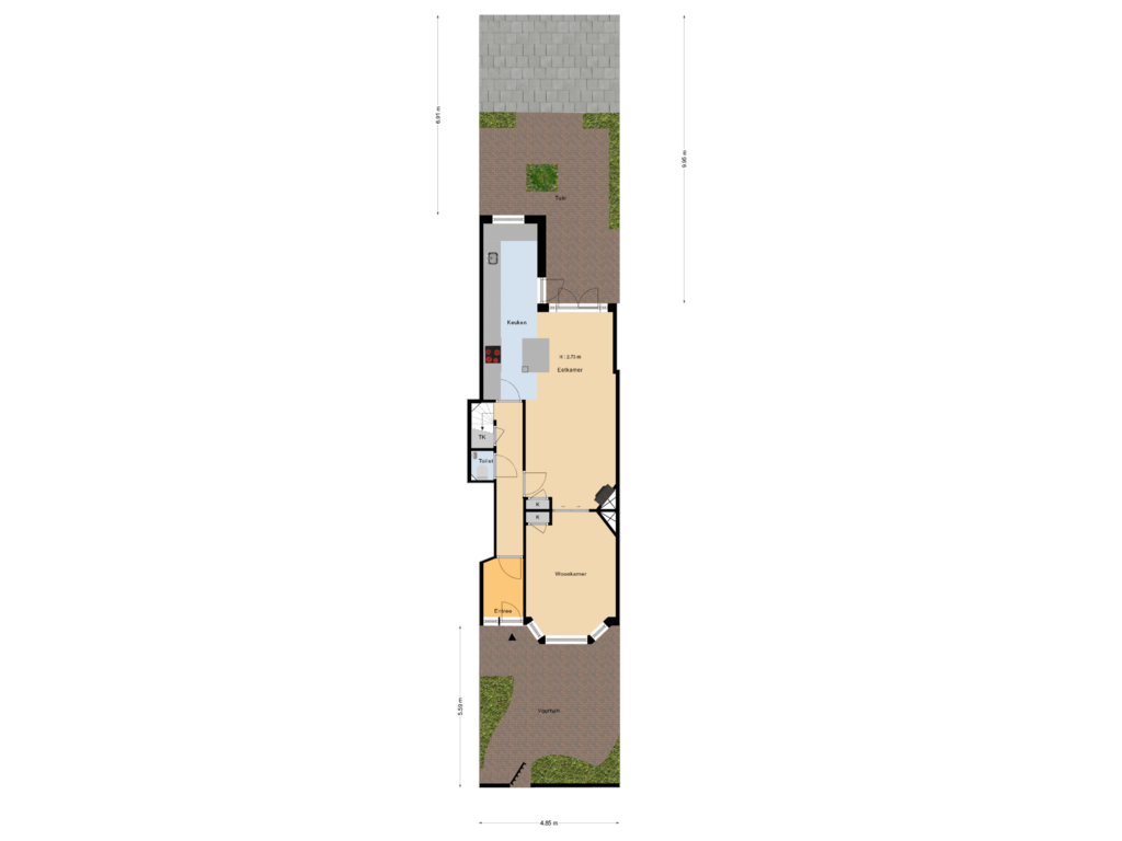 Bekijk plattegrond van Situatie van Stieltjesstraat 20