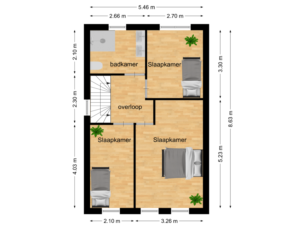 Bekijk plattegrond van 1e verdieping van Philip de Croystraat 26