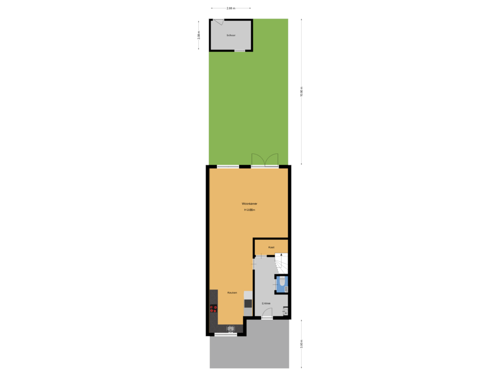 Bekijk plattegrond van Situatie van Kerkuillande 17