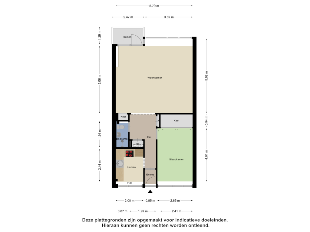 Bekijk plattegrond van Appartement van Mariniersweg 181