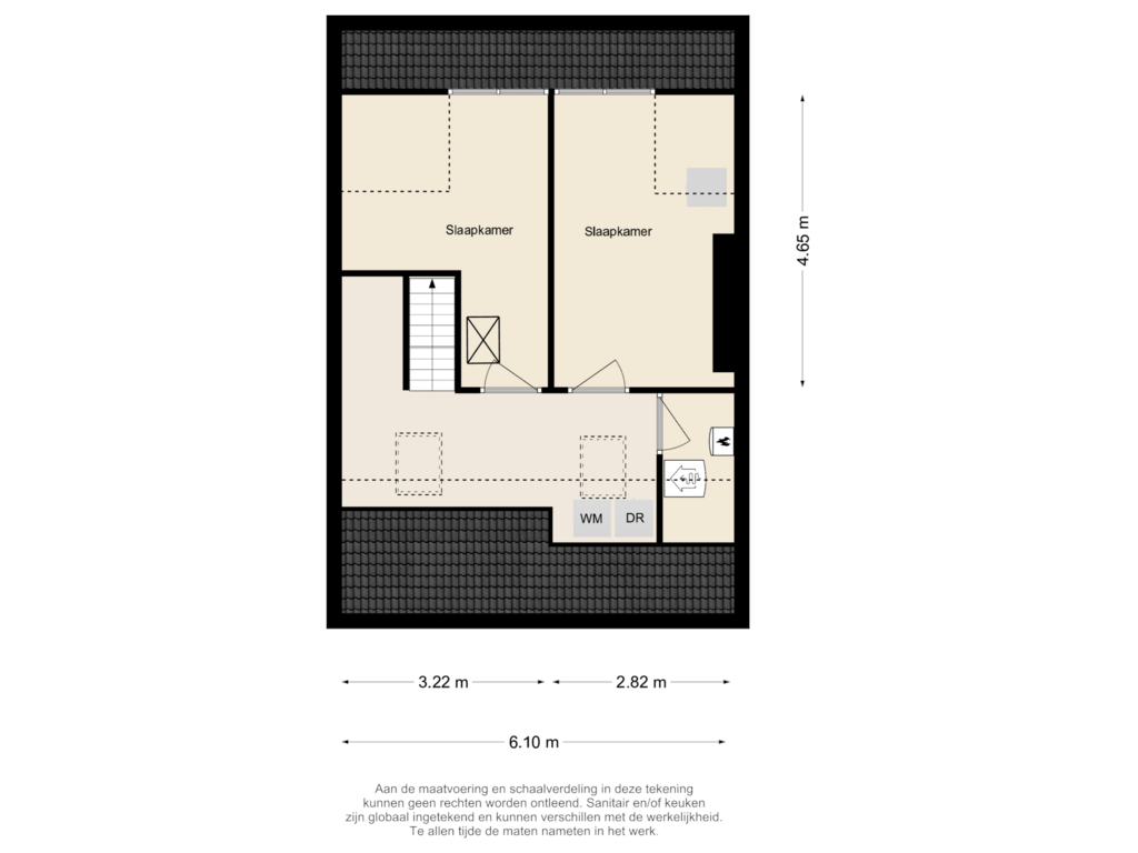 View floorplan of Tweede verdieping of Rembrandtlaan 49