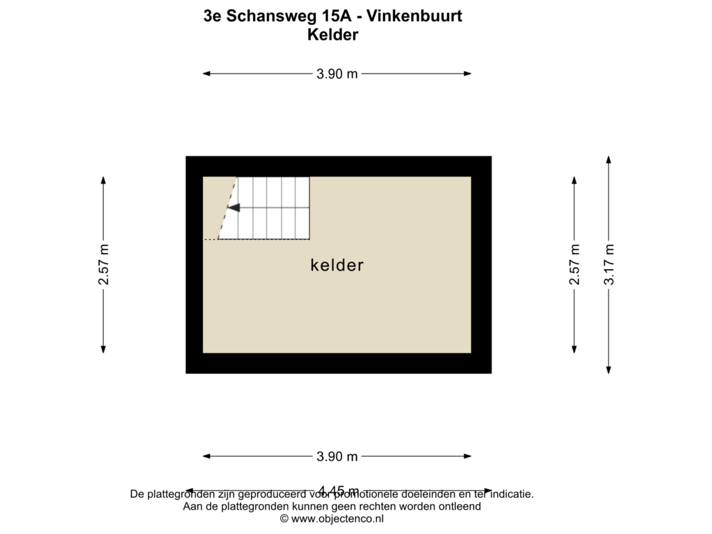 Bekijk plattegrond van KELDER van 3e Schansweg 15-A