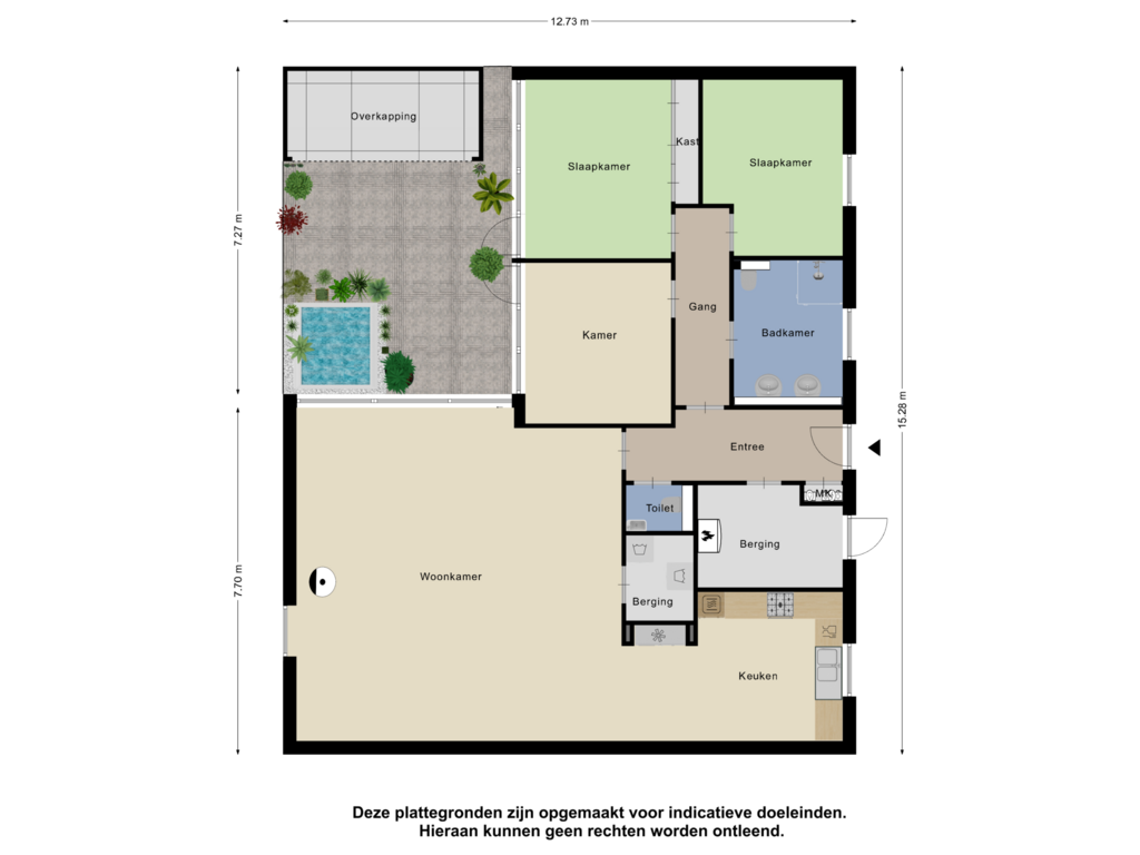 View floorplan of Appartement Tuin of Jonkwerf 3