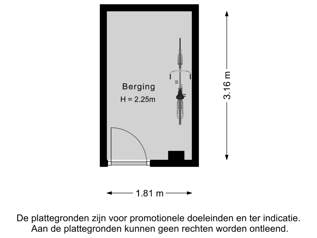 View floorplan of Berging of Schamel 15-B