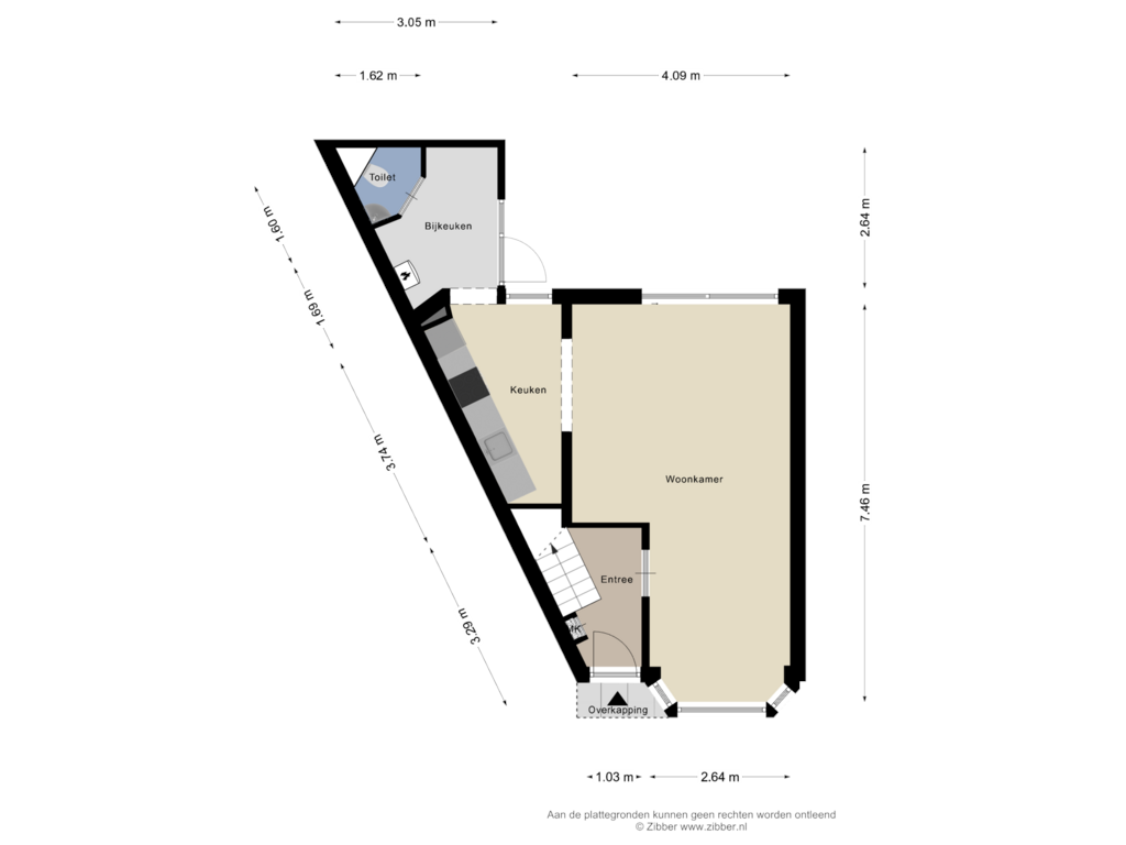 Bekijk plattegrond van Begane grond van Hendrik van Deventerstraat 6