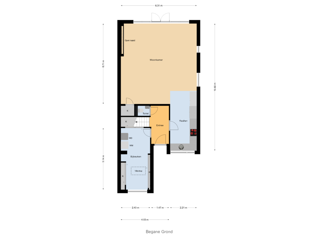 Bekijk plattegrond van Begane Grond van Populierendreef 926