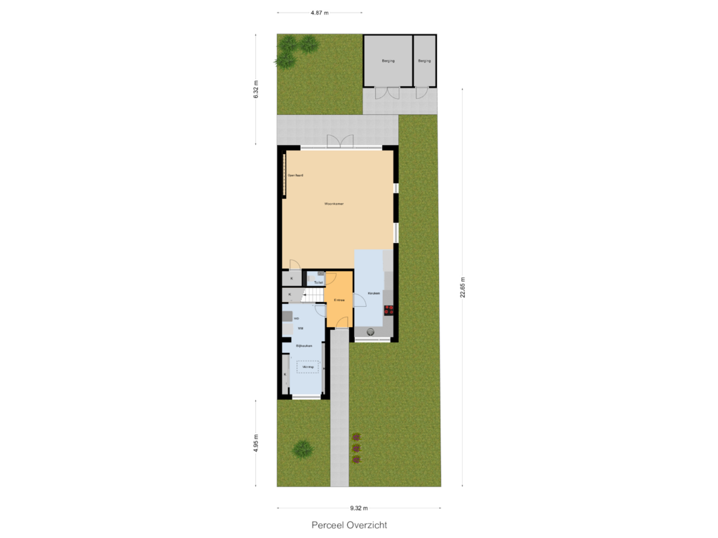 Bekijk plattegrond van Perceel Overzicht van Populierendreef 926