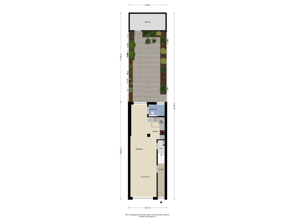 View floorplan of Begane Grond_Tuin of Centauriestraat 41