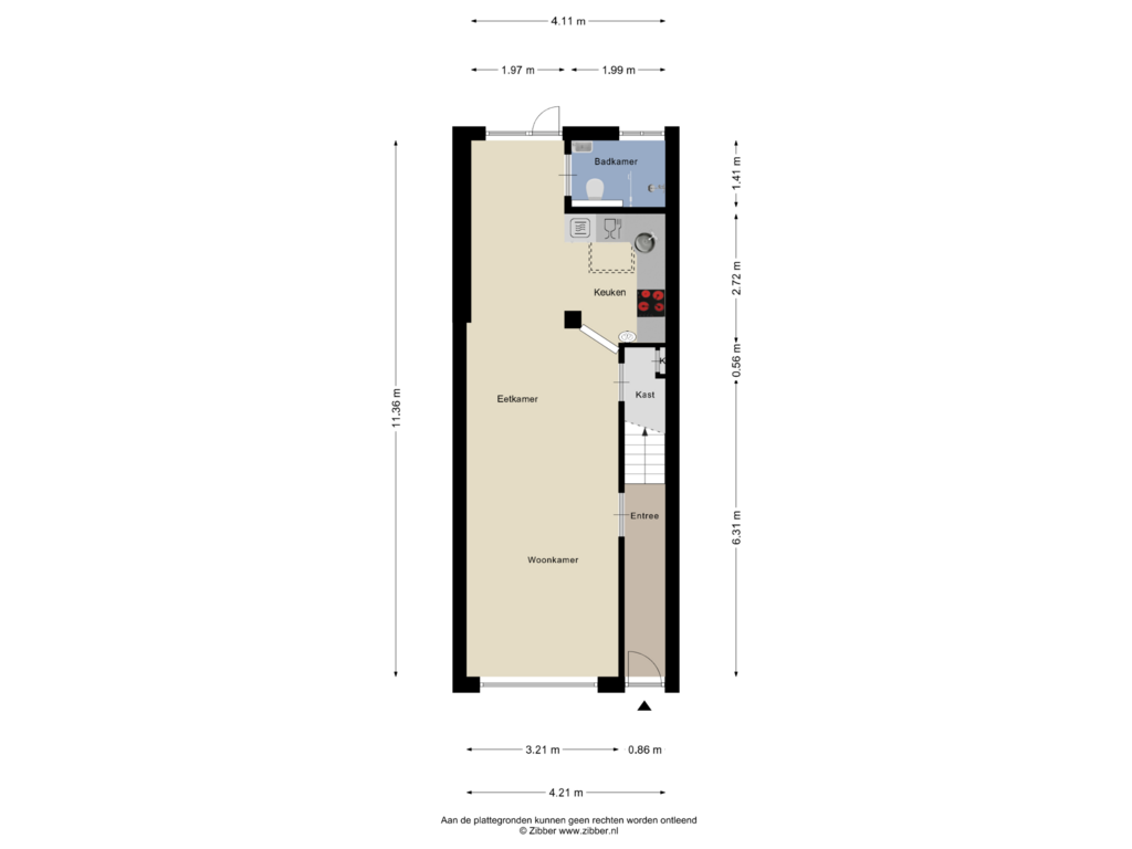 View floorplan of Begane Grond of Centauriestraat 41