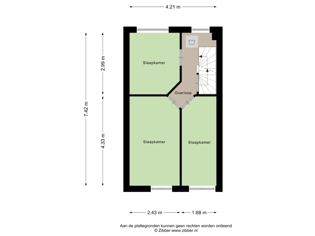 View floorplan of Eerste Verdieping of Centauriestraat 41