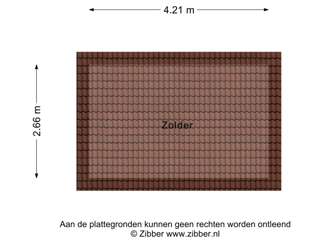 View floorplan of Zolder of Centauriestraat 41