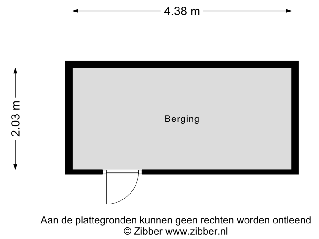 View floorplan of Berging of Centauriestraat 41