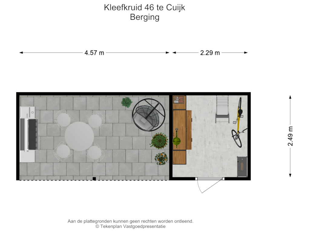 Bekijk plattegrond van Berging van Kleefkruid 46