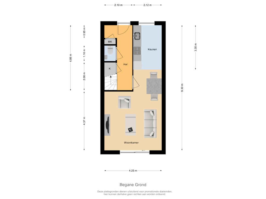 Bekijk plattegrond van Begane Grond van Jan Rijksenstraat 130