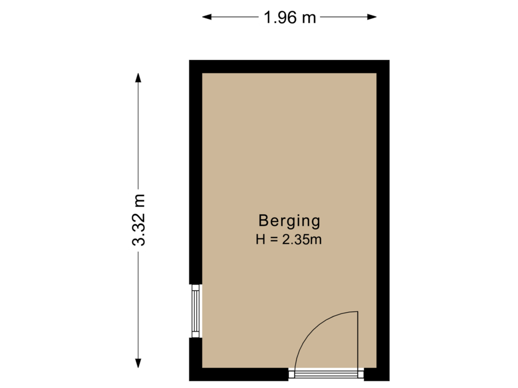 Bekijk plattegrond van Berging van Bastion 504