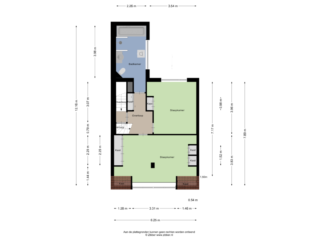 Bekijk plattegrond van Eerste Verdieping van Meelstraat 38