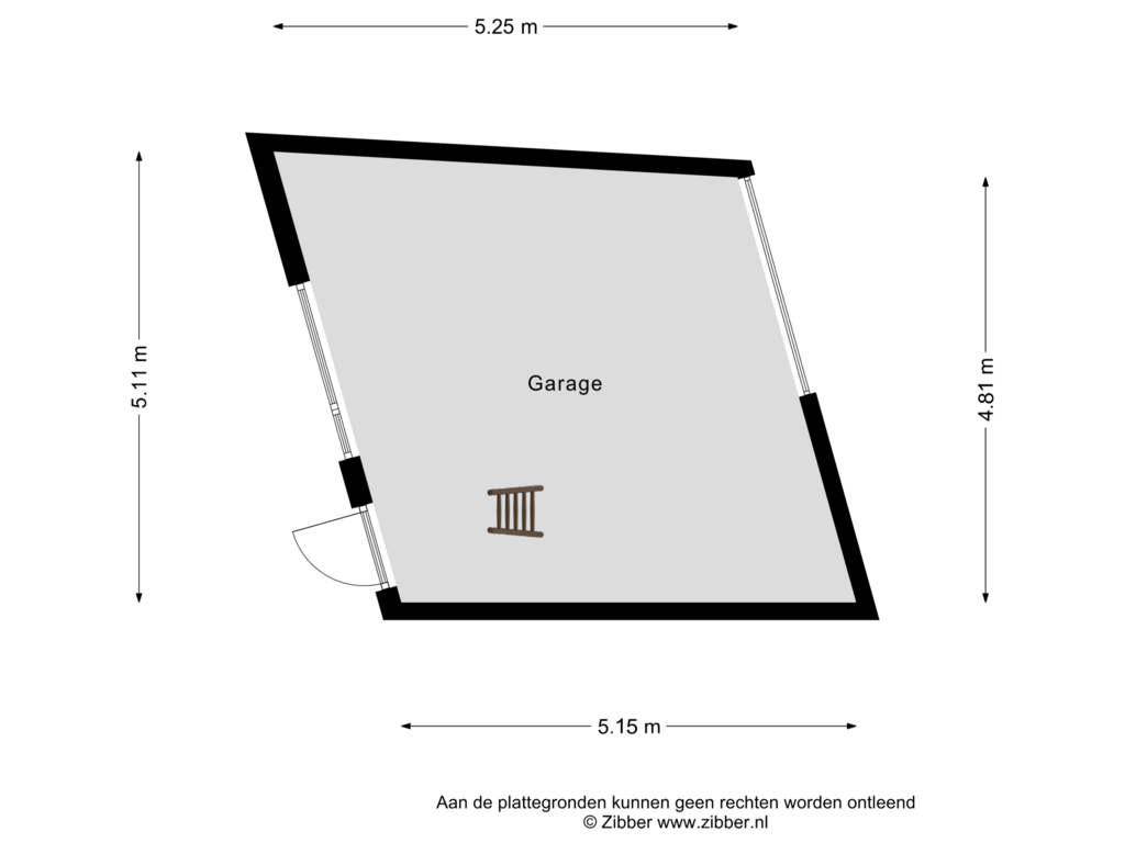 Bekijk plattegrond van Garage van Meelstraat 38