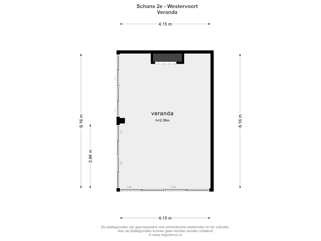 Bekijk plattegrond van VERANDA van Schans 2-E