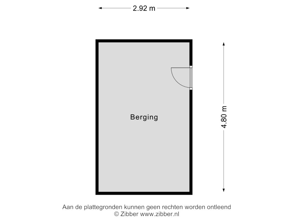 View floorplan of Berging of Middelwyk 220