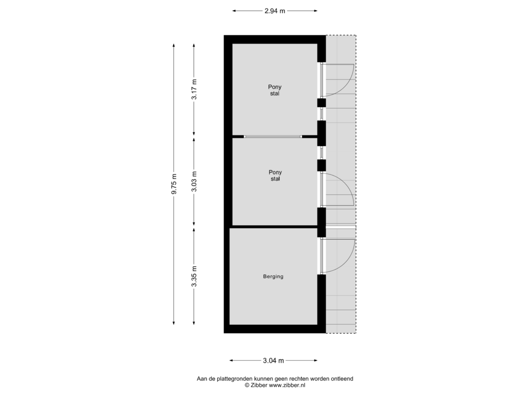 Bekijk plattegrond van Berging van Musselweg 162