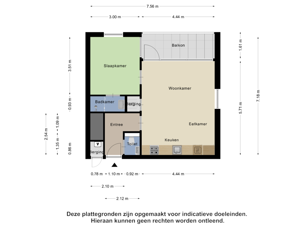 Bekijk plattegrond van Appartement van Dr Cuyperslaan 40-10