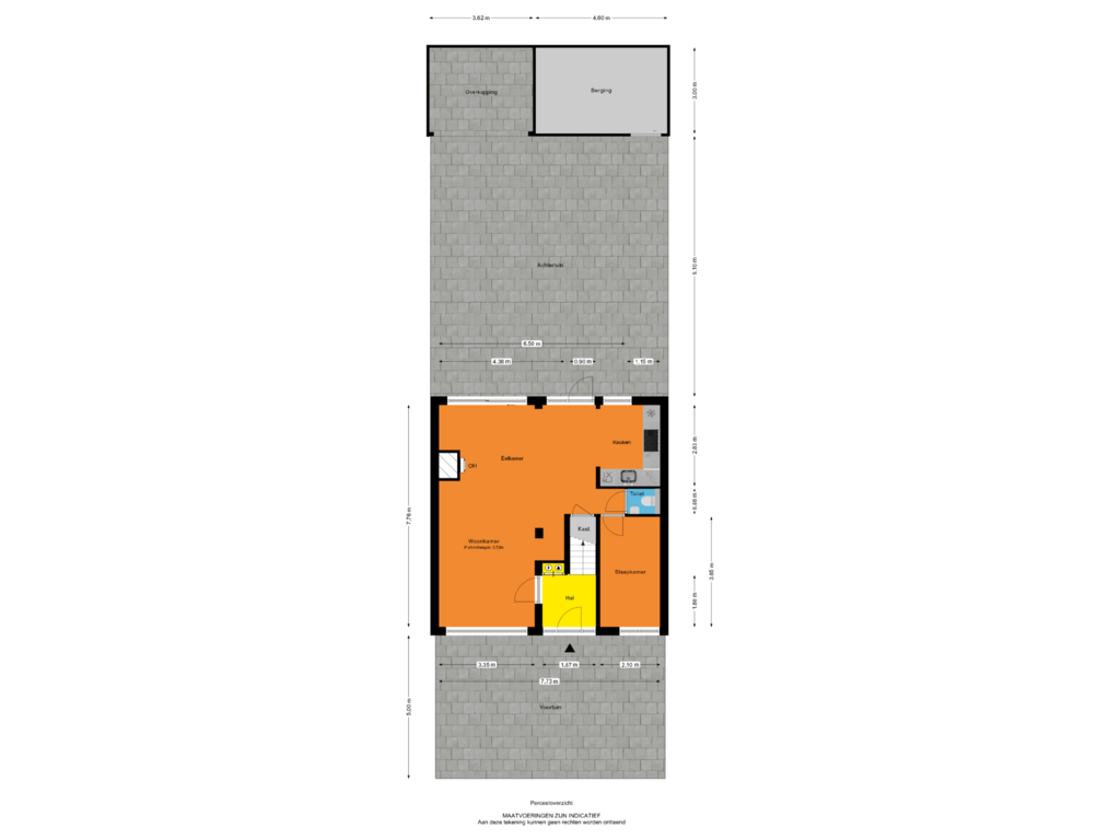 Bekijk plattegrond van Perceeloverzicht van Standhasenstraat 75