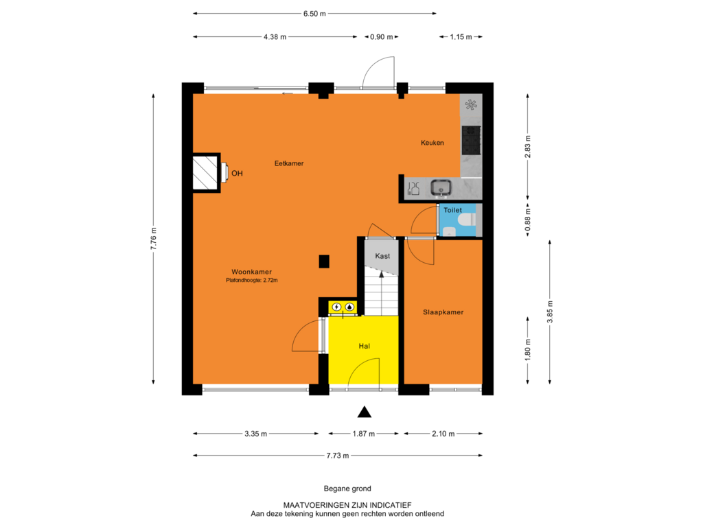 Bekijk plattegrond van Begane grond van Standhasenstraat 75