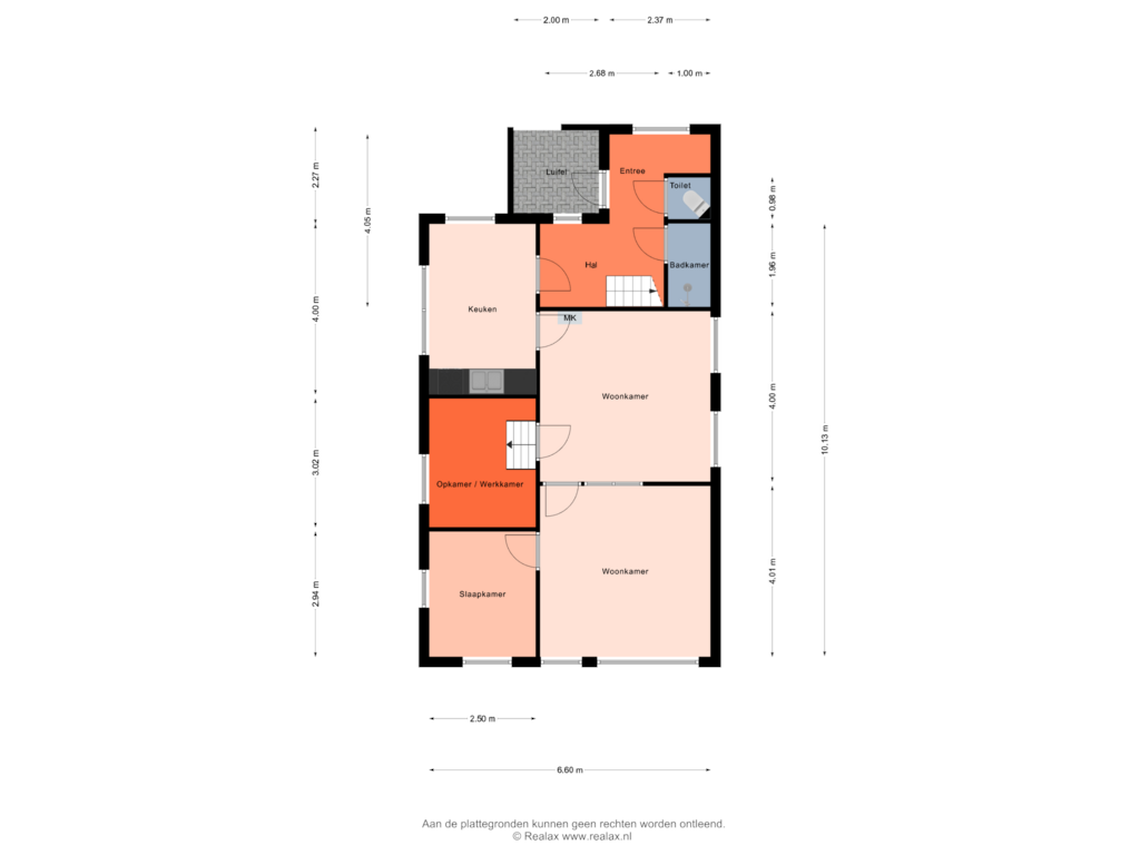 View floorplan of Begane grond of Zijtak WZ 70