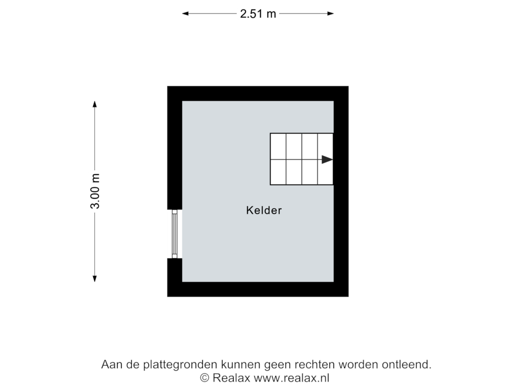 View floorplan of Kelder of Zijtak WZ 70