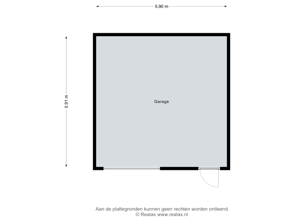 View floorplan of Garage of Zijtak WZ 70