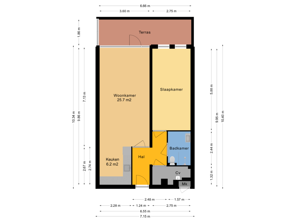 Bekijk plattegrond van Begane grond van Jennerstraat 58